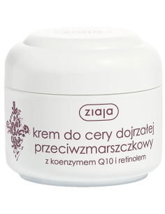 ZIAJA Krem do Cery Dojrzałej Przeciwzmarszczkowy Q10 Retinol 50ml