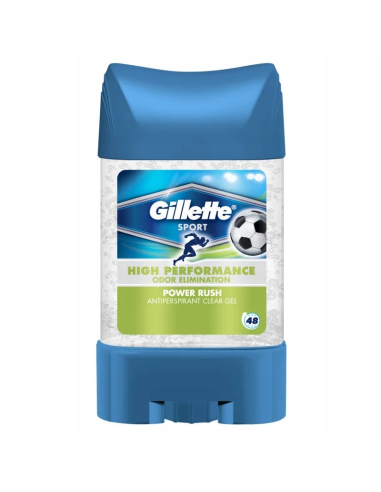 GILLETTE Męski Antyperspirant w Żelu Sztyft Power Rush 70ml