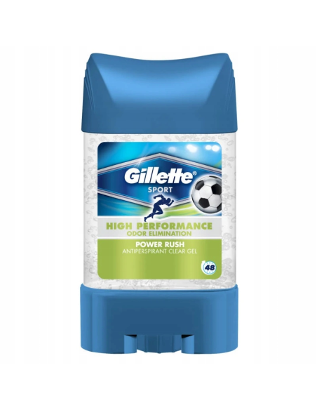 GILLETTE Męski Antyperspirant w Żelu Sztyft Power Rush 70ml