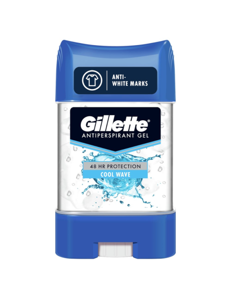 GILLETTE Męski Antyperspirant w Żelu Sztyft Cool Wave 70ml