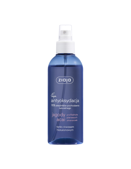 ZIAJA Jagody Acai Antyoksydacja Tonik z Kwasem Hialuronowym 200ml