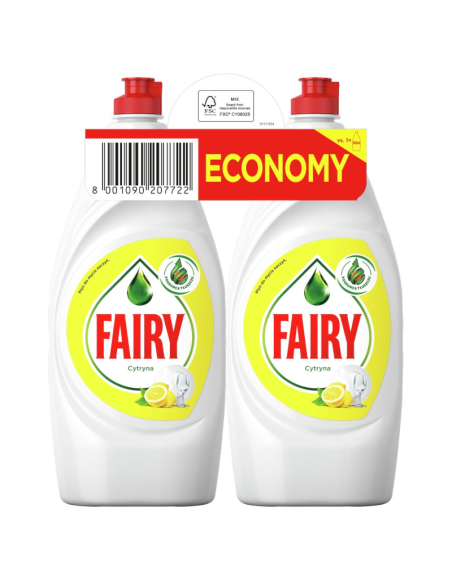 FAIRY Płyn do Naczyń DuoPack Lemon 2x900ml