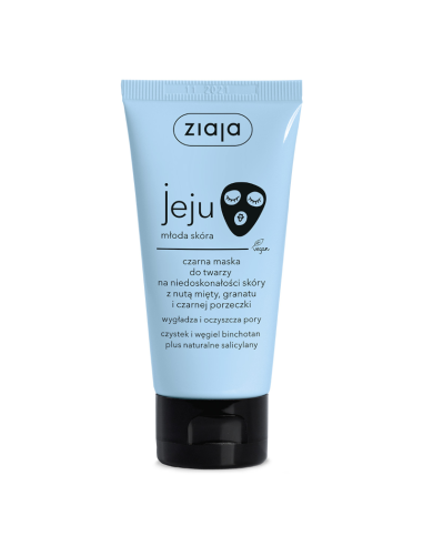 ZIAJA JEJU Czarna Maska Przeciw Zaskórnikom