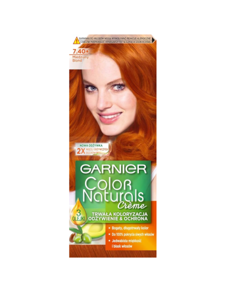 GARNIER Color Naturals Farba do Włosów 7.40 Miedziany Blond