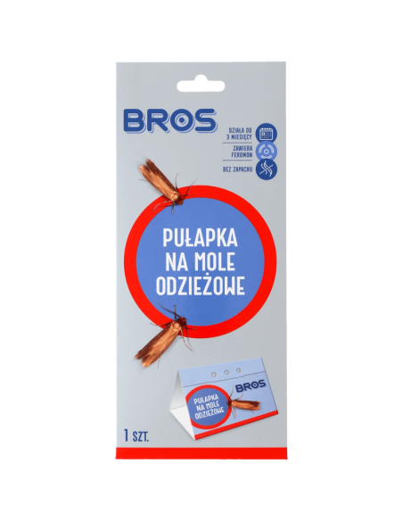 BROS Pułapka na Mole Odzieżowe z Feromonami 1szt