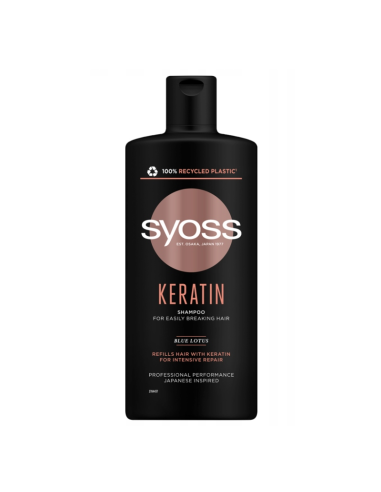 SYOSS Keratin Szampon do Włosów Łamliwych 440ml