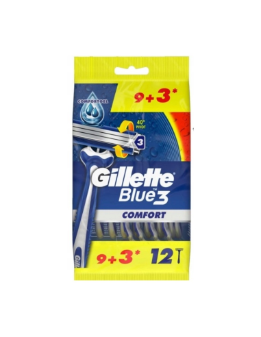 GILLETTE Blue3 Comfort Jednorazowe Maszynki do Golenia 9+3szt