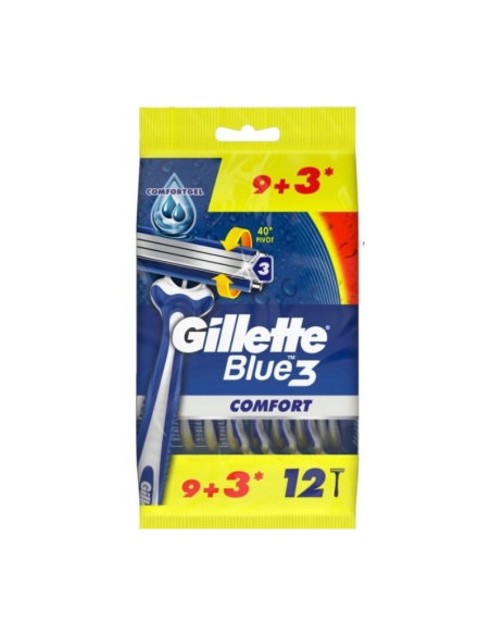 GILLETTE Blue3 Comfort Jednorazowe Maszynki do Golenia 9+3szt