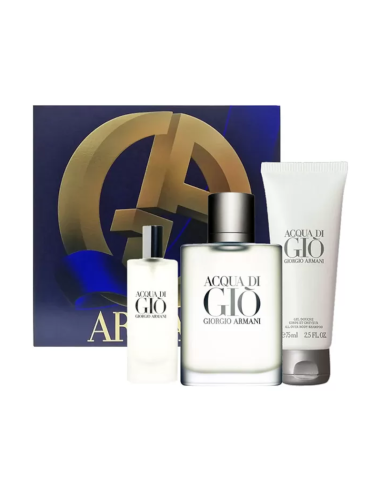 GIORGIO ARMANI Acqua Di Gio Zestaw Prezentowy EDT 100ml + EDT 15ml + Shower Gel 75ml