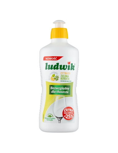LUDWIK Płyn do Naczyń Cytrusy Zielona Herbata 450g