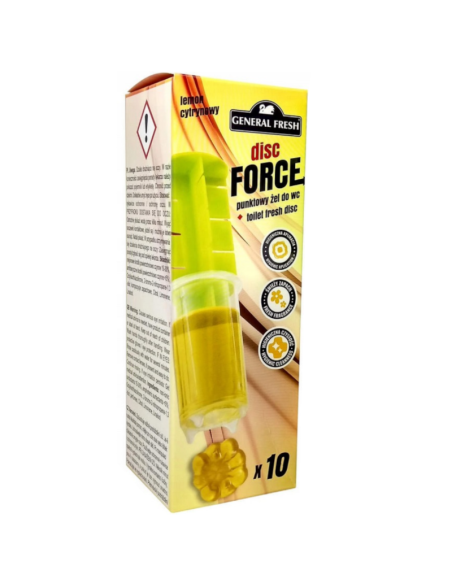 GENERAL FRESH Krążek Żelowy do WC Cytryna 60ml 10 szt