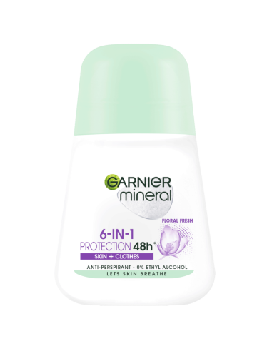 GARNIER Mineral Roll-On 6-in-1 Protection Floral Fresh 50ml