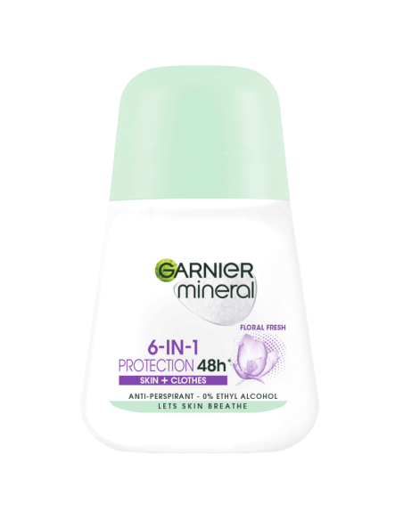 GARNIER Mineral Roll-On 6-in-1 Protection Floral Fresh 50ml