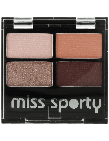 MISS SPORTY Studio Colour Quattro Eye Shadow cienie do powiek 403 Smoky Brown Eyes 5 g