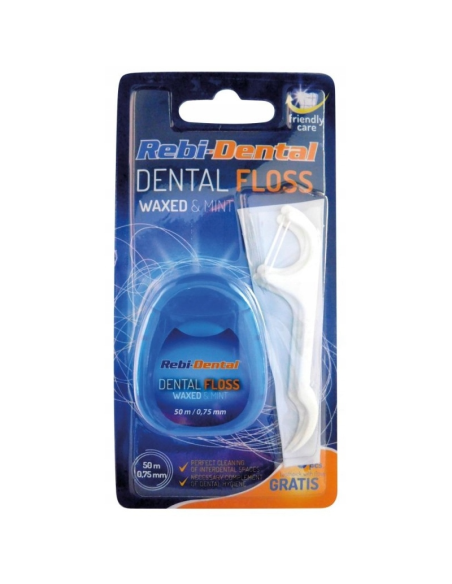 MATTES Nić Dentystyczna Mentolowa Woskowana 50m