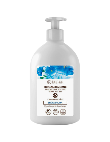 BARWA Hipoalergiczne Mydło Szare Skóra Sucha 500ml