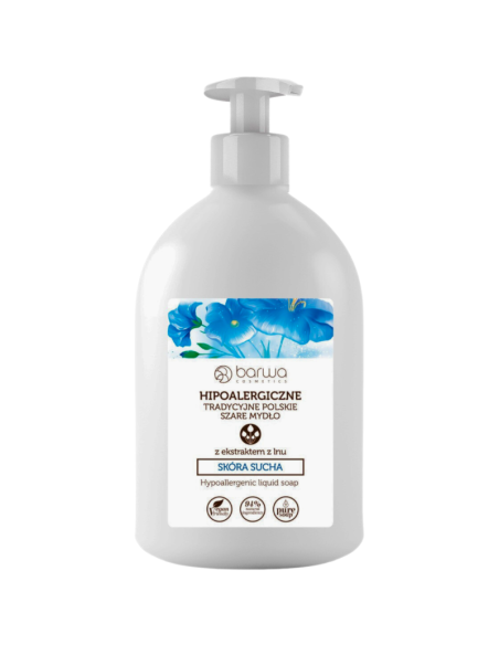 BARWA Hipoalergiczne Mydło Szare Skóra Sucha 500ml