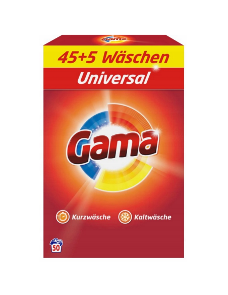 GAMA Proszek do Prania Uniwersalny 50 PRAŃ 3KG