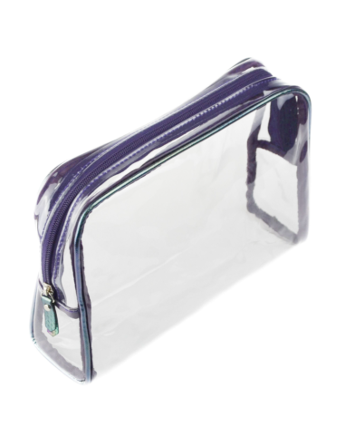 NOBLE Kosmetyczka Przezroczysta Stripe ST006