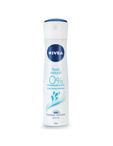 NIVEA Antyperspirant w Sprayu Fresh Natural 0% 150ml