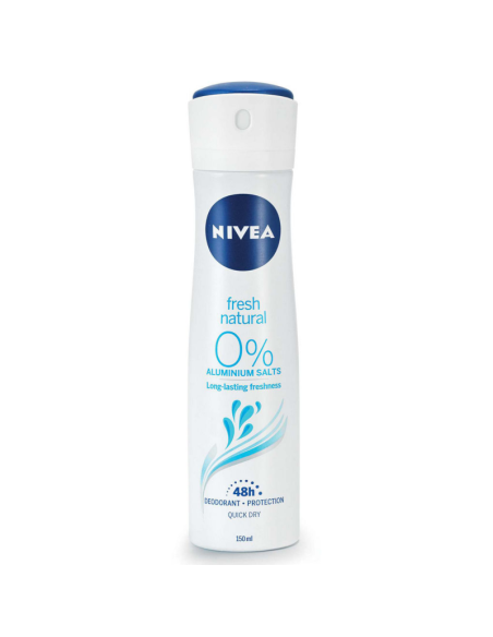 NIVEA Antyperspirant w Sprayu Fresh Natural 0% 150ml