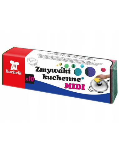 KUCHCIK Zmywaki Kuchenne Gąbki MIDI 10szt