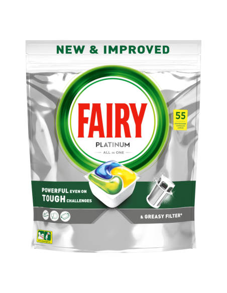 FAIRY Platinum Lemon Kapsułki do Zmywarki 55 szt