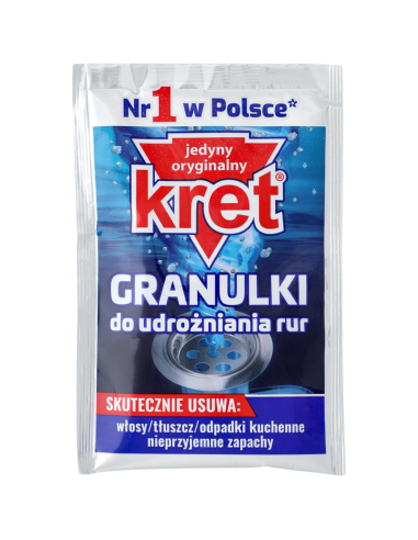 KRET Granulki do Udrożniania Rur Saszetka 40g