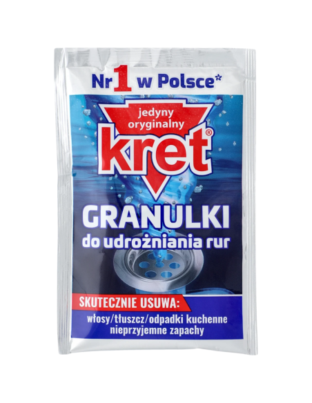 KRET Granulki do Udrożniania Rur Saszetka 40g