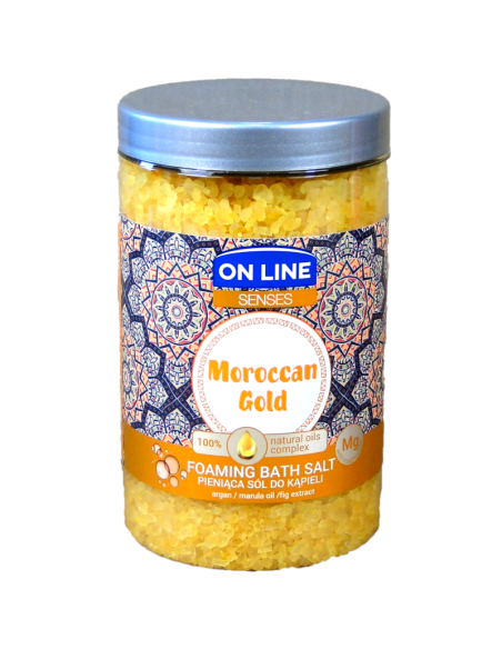 ON LINE Sól Pieniąca do Kąpieli Moroccan Gold 480g