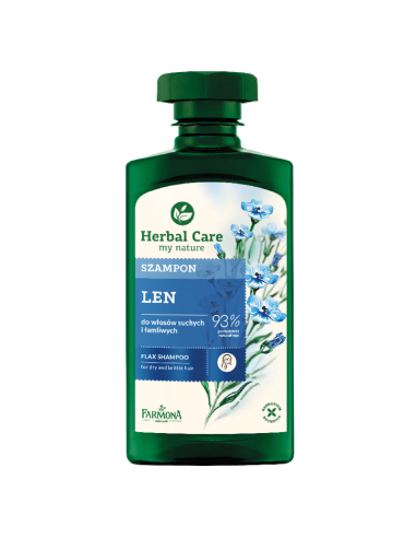 HERBAL CARE Szampon do Włosów Suchych LEN 330ml