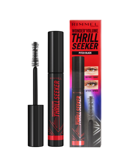 RIMMEL Wonder Volume Thrill Seeker Tusz do Rzęs Pitch Black