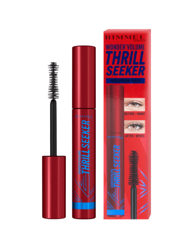 RIMMEL Volume Thrill Seeker Wodoodporny Tusz do Rzęs Czarny