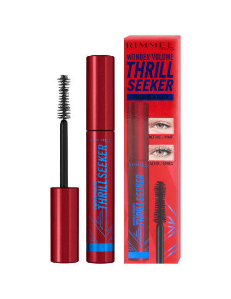 RIMMEL Volume Thrill Seeker Wodoodporny Tusz do Rzęs Czarny