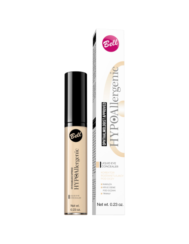 BELL HYPOAllergenic Liquid Eye Concealer Korektor Pod Oczy Rozświetlający 01