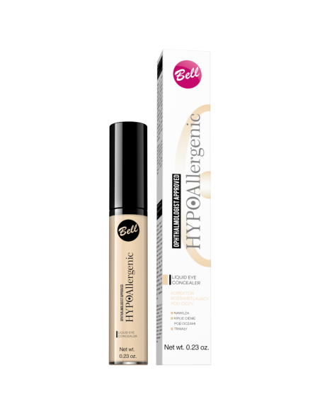 BELL HYPOAllergenic Liquid Eye Concealer Korektor Pod Oczy Rozświetlający 01