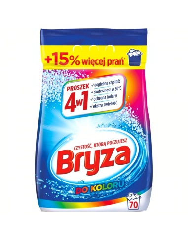 BRYZA Proszek do Prania KOLOR SPRING 4,55kg 70 prań