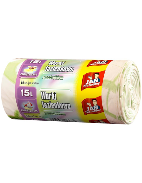 JAN NIEZBĘDNY Worki na Śmieci Łazienkowe Zapachowe 15l 26szt