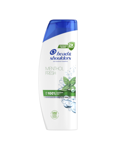 HEAD&SHOULDERS Szampon do Włosów Przeciwłupieżowy Mentol Fresh 400ml