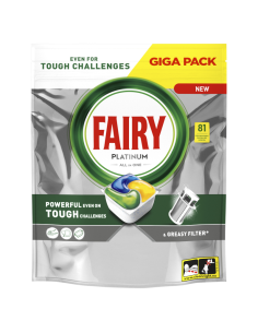 FAIRY Platinum Kapsułki do Zmywarki Cytryna 81szt