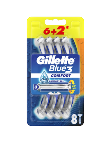 GILLETTE Blue 3 Plus Comfort Maszynki do Golenia 8szt