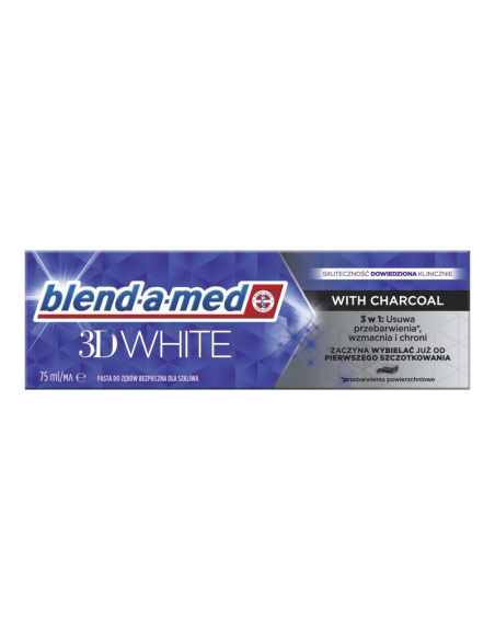 Blend A Med 3D White Pasta do Zębów Charcoal 75ml