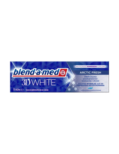 Blend A Med 3D White Pasta do Zębów Arctic Fresh 75ml