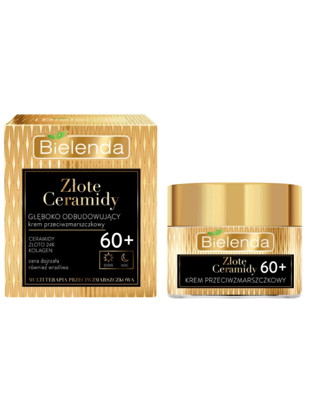 BIELENDA Złote Ceramidy Krem Przeciwzmarszczkowy 60+ Dzień/Noc 60ml