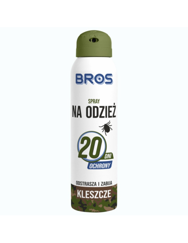 BROS Spray na Odzież Odstraszający Kleszcze 90ml