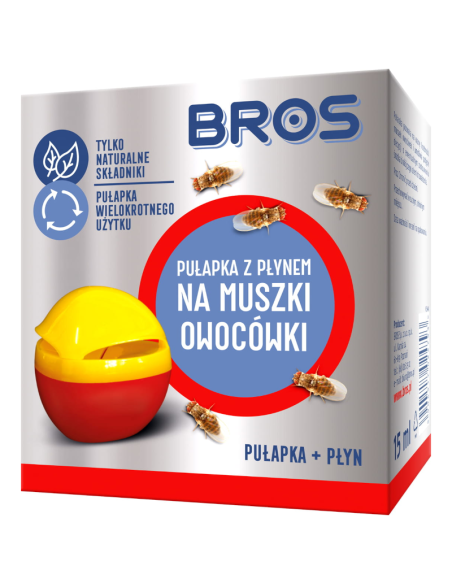 BROS Pułapka z Płynem na Muszki Owocówki