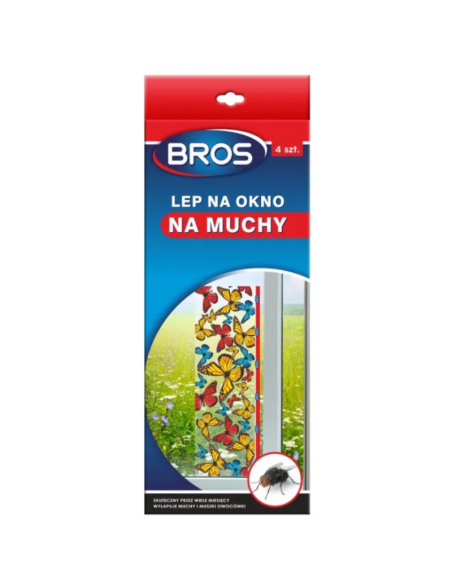 BROS Lep na Muchy na Okno 4 sztuki