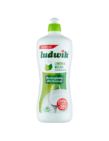 LUDWIK Płyn do Naczyń Limonka Melisa 900g