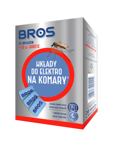 BROS Wkłady Elektro na Komary 20szt