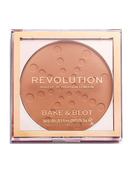 MAKEUP REVOLUTION Bake&Blot Peach Puder Prasowany w Kamieniu 5.5g